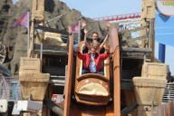 DAVID HASSELHOFF AT BLACKPOOL FAIR