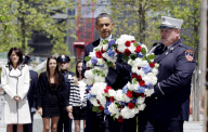 US President Barack Obama visits Ground Zero, New York, America - 05 May 2011