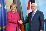 GERMANY-MERKEL-ABBAS-MEETING