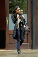 Demi Moore and Ashton Kutcher Leaving Their NYC Hotel Separately