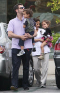 Jennifer Lopez' twins with nanny and bodygaurd on Mothers Day