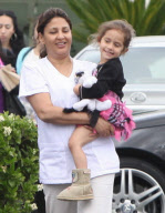 Jennifer Lopez' twins with nanny and bodygaurd on Mothers Day
