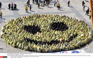 ZAGREB : The biggest human smiley