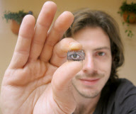 Microchip paintings by Yuri Zupancic, Kansas, America - Apr 2011