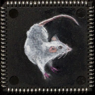 Microchip paintings by Yuri Zupancic, Kansas, America - Apr 2011
