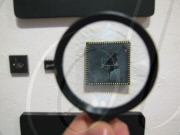Microchip paintings by Yuri Zupancic, Kansas, America - Apr 2011