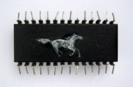 Microchip paintings by Yuri Zupancic, Kansas, America - Apr 2011