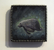 Microchip paintings by Yuri Zupancic, Kansas, America - Apr 2011
