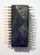 Microchip paintings by Yuri Zupancic, Kansas, America - Apr 2011