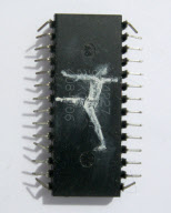 Microchip paintings by Yuri Zupancic, Kansas, America - Apr 2011