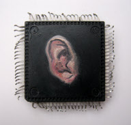 Microchip paintings by Yuri Zupancic, Kansas, America - Apr 2011