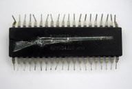 Microchip paintings by Yuri Zupancic, Kansas, America - Apr 2011