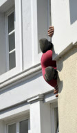 Beim Festival Perspectives zeigen KŸnstler in der SaarbrŸcker Innenstadt akrobatische VorfŸhrungen