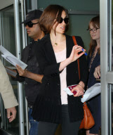 Keira Knightley Arrives in NYC