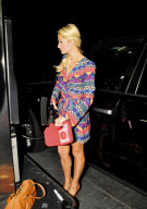 Paris Hilton Pumps Gas Into A Container 