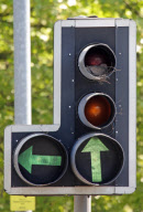 Roxanne the dove builds her nest in a red traffic light at a busy road junction, Basildon, Essex, Britain - 08 May 2011
