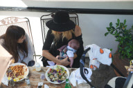 Rachel Zoe Grabs Lunch With Baby Skyler