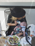 Rachel Zoe Grabs Lunch With Baby Skyler
