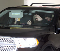 Pregnant Pink and hubby Carey Hart hit Jack In The Box drive-thru and run errands
