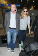 GUY RITCHIE AND JACQUI AINSLEY AT LAX