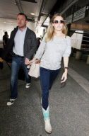 GUY RITCHIE AND JACQUI AINSLEY AT LAX