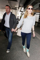GUY RITCHIE AND JACQUI AINSLEY AT LAX