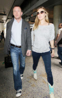 GUY RITCHIE AND JACQUI AINSLEY AT LAX