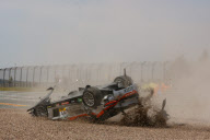ADAC Masters Weekend auf dem Sachsenring: Crash des Mercedes-Benz SLS AMG GT3 vom Team Black Falcon