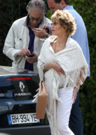 JANE FONDA SHOWS OFF HER AMAZING FIGURE IN A TIGHT WHITE TOP AND HIP-HUGGING WHITE JEANS AT 73(!!) AT  HOTEL DU CAP DURING CANNES FILM FESTIVAL