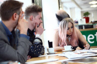 Lady Gaga guest edits the International Metro newspaper, London, Britain - 16 May 2011