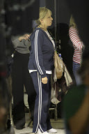 *EXCLUSIVE* Barbra Streisand films My Mother's Curse at LAX Airport with Seth Rogen