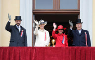 PRINCE HAAKON of Norway and family celebrating the nNational Day
