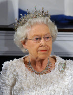 Queen Elizabeth II. und Prinz Philip beim Staatsbankett im Dublin Castle in Dublin
