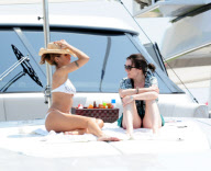 EXC - ELISABETTA CANALIS SUNBATHING IN CANNES