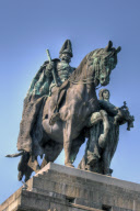 Das Reiterstandbild von Kaiser Wilhelm I am Deutschen Eck in Koblenz