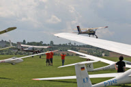 Beinahe-Kollision zweier Segelflug-Schleppflugzeuge