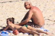 Italian Socialite and Model Bianca Bradolini Enjoys Ipanema Beach with Friends