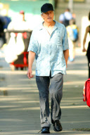 Michael Douglas Walking with Daughter Carys Zeta