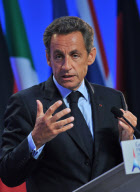 FRANCE-DEAUVILLE-G8-PRESS CONFERENCE-SARKOZY