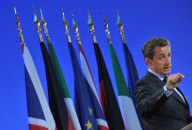 FRANCE-DEAUVILLE-G8-PRESS CONFERENCE-SARKOZY