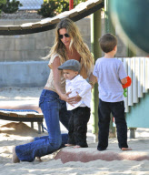 Gisele Bundchen and her Boys Spend the Afternoon at the Playground
