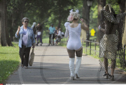NY: GAGA'S LITTLE MONSTERS INVADE CENTRAL PARK