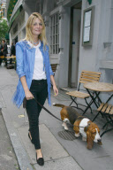 EXC - MISCHA BARTON WALKING HER DOG