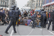 SPAIN: POLICE CLASH WITH 15-M  DEMONSTRATORS