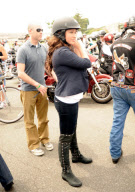 Sarah Palin and Family Ride on the Back of a Harley Davidson in Washington D.C.