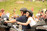 Sarah Palin and Family Ride on the Back of a Harley Davidson in Washington D.C.