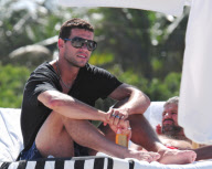 German Footballer Michael Ballack Vacations in Miami