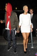 Amber Rose and Whiz Kahlifa dine at Katsuya
