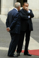 Silvio Berlusconi Receives Swiss Confederation President Micheline Calmy-Rey, Rome, Italy - 01 Jun 2011