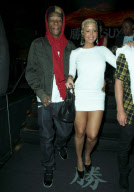 Amber Rose and hip-hop boyfriend Wiz Khalifa leave Katsuya